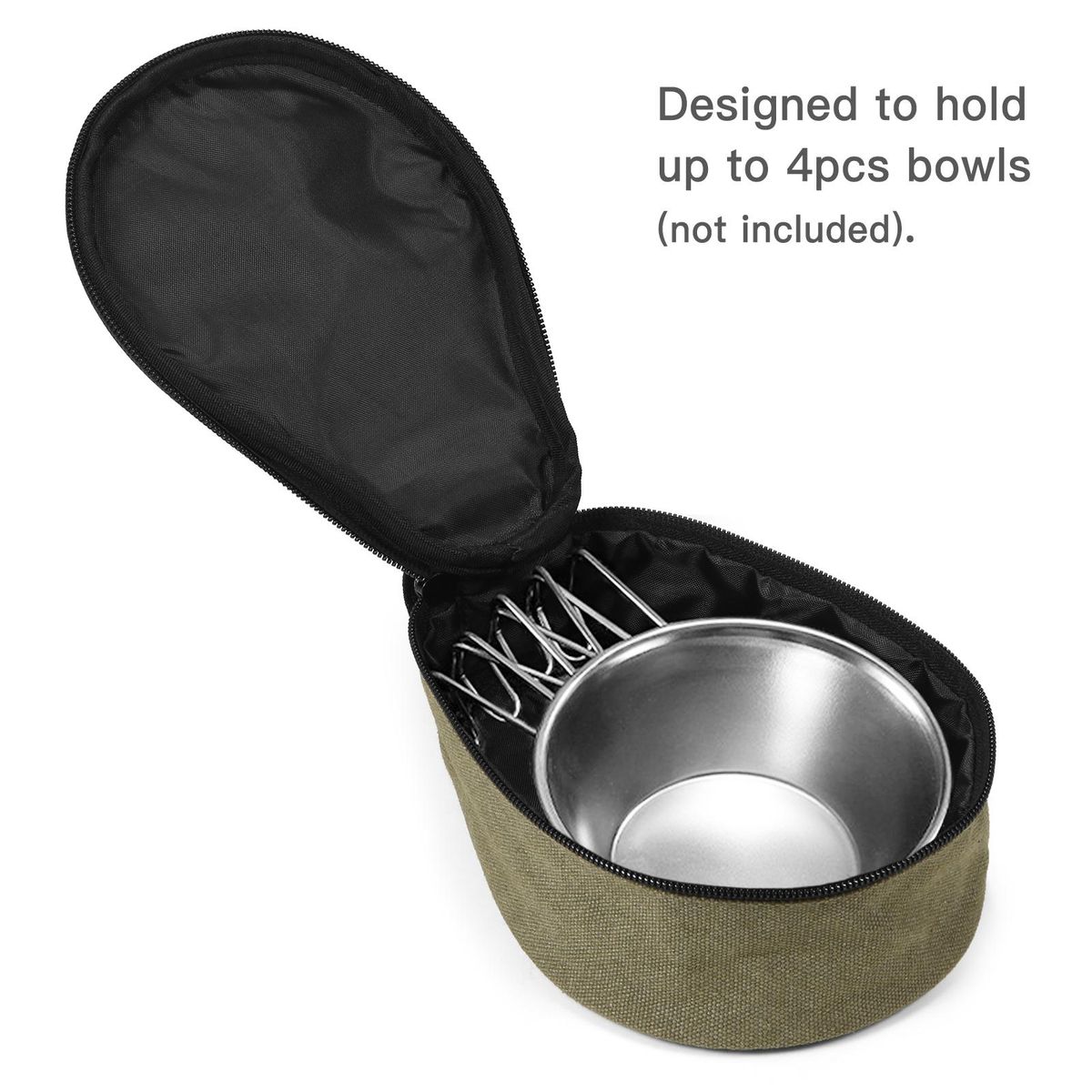 Storage Bag for Camping Sierra Cup Storage Case Carry Bag for Outdoor Picnic Bowls Cups