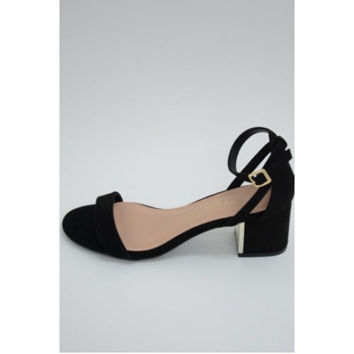 Low Block Heel Sandal - Black