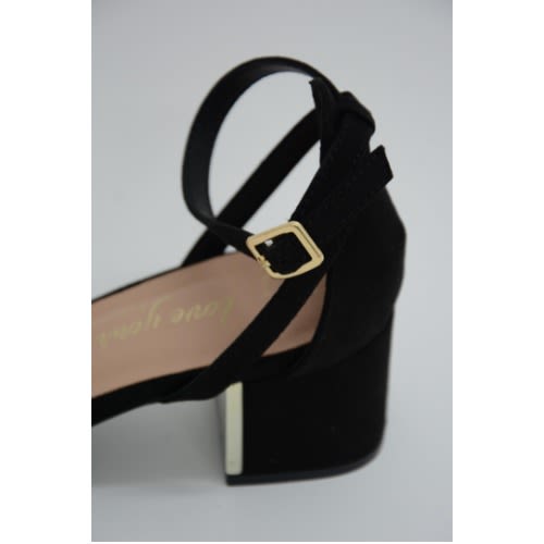 Low Block Heel Sandal - Black