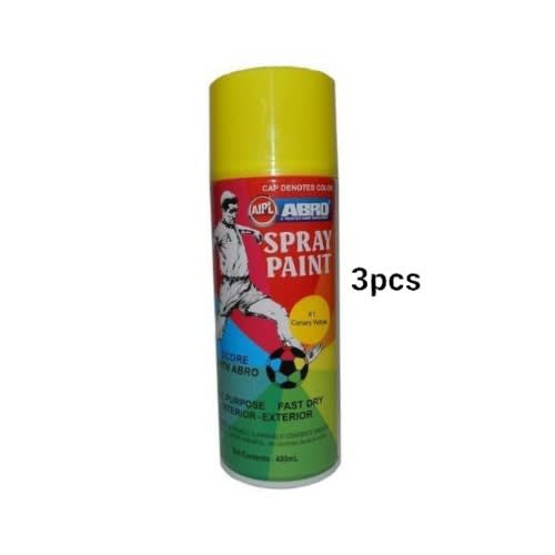 Yellow Spray Paint - 400ml X 3pcs