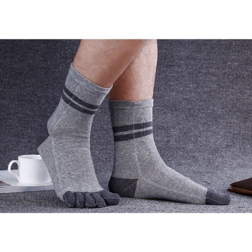 Five Toes Running - exercise -casual Socks- Ash -A Pair