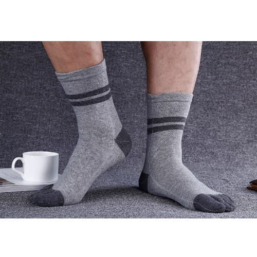 Five Toes Running - exercise -casual Socks- Ash -A Pair