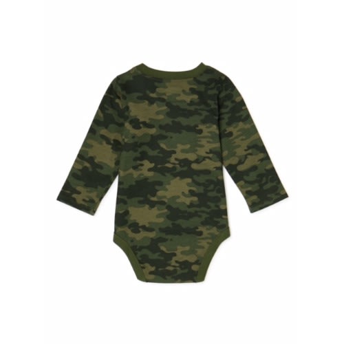 Baby Boy "lil Boss" Long Sleeve Bodysuit - Camo