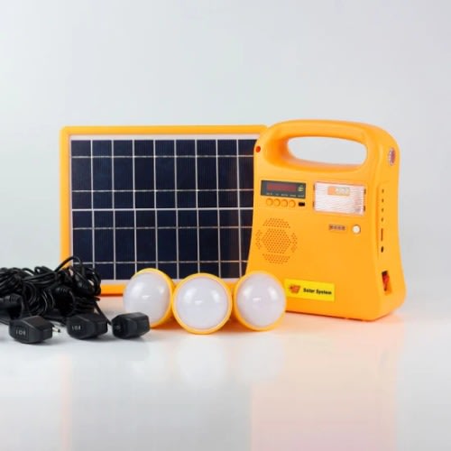 Solar lighting system-Led Lantern And Solar Torchlight with Fm Radio And Charging Port- 40W