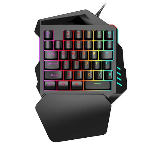 Portable Gaming Keyboard with Programmable Keys Macro Recording
