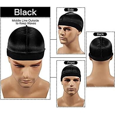 Silky Wave Cap - Black