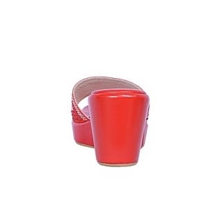 Wedge Slippers - Red