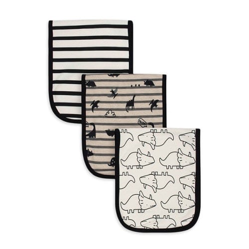 Baby Boy Soft Cotton Burpcloths - Pack Of 3