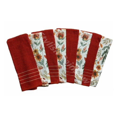 Kitchen Towels 8 Pack In Maple Farm