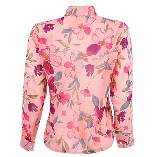 Floral Print Chiffon Blouse