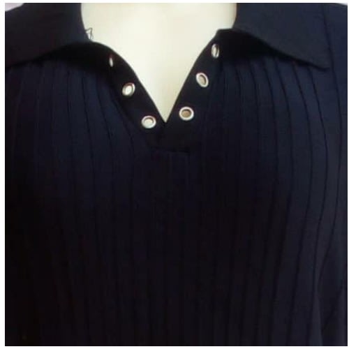 Black Polo Short Sleeve Shirt - Black