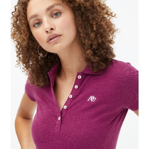 A87 Pique Polo- Fuschia