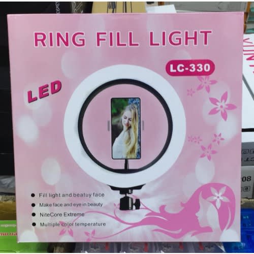 12" Led Selfie Ring Light With Tripod Stand & Phone Holder For Live Stream/youtube