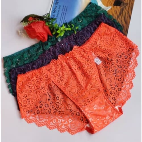 Fashion Front 3pcs Full Lace Panties