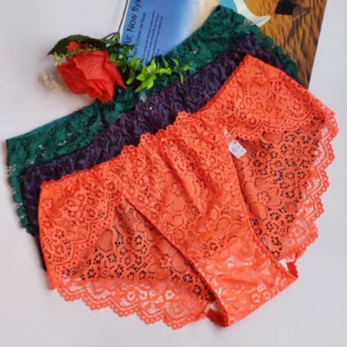 Fashion Front 3pcs Full Lace Panties