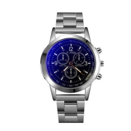 Men's Stainless Steel Band Analog Quartz Wrist Watch