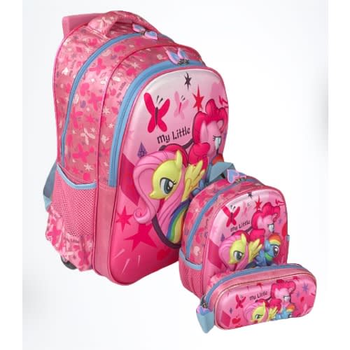 3d Trolley Storage School Bag- Little