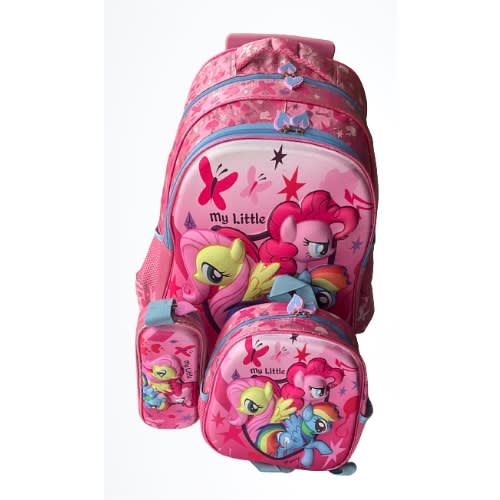 3d Trolley Storage School Bag- Little