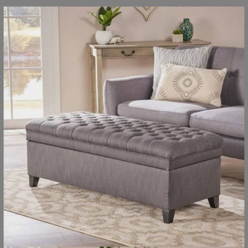 Modern Comfort Storage Ottoman