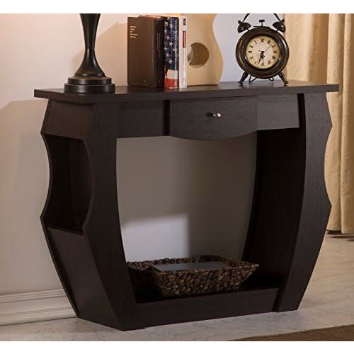 Console Table With Drawers - Chocolate