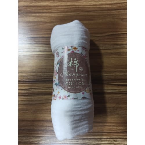 Plain Cotton Handmade Scarf - White