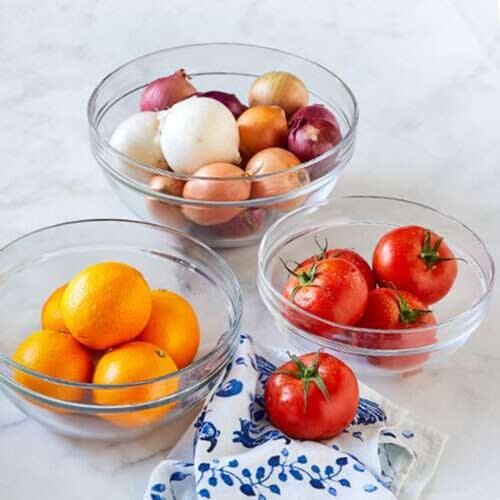 Glass Preparation Bowls- 3 Pieces