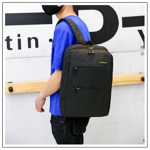 15-inch Laptop Backpack Set - Black