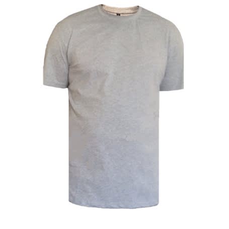 Plain Round Neck Cotton T-shirt - 3pcs - Grey
