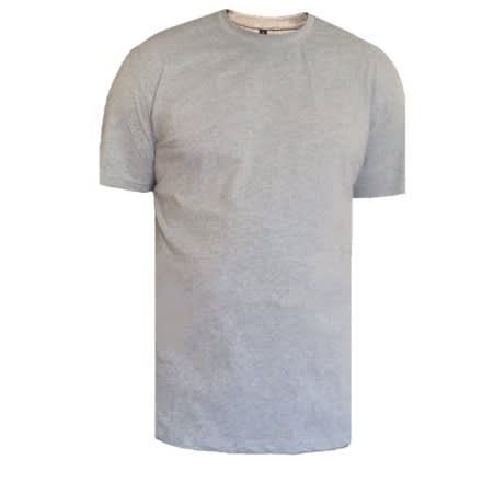 Plain Round Neck Cotton T-shirt - 3pcs - Grey