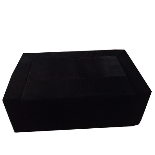 1-seater Convertible Sofa Bed With Arm Rest - 48X24X18"  - Black