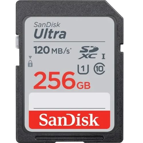 Ultra 256GB Sdxc Memory Card C10 120mb/s
