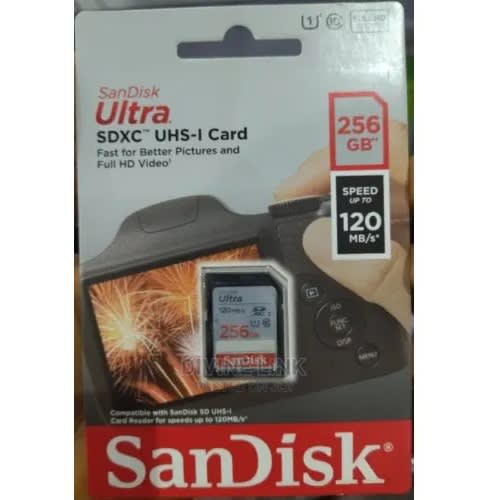 Ultra 256GB Sdxc Memory Card C10 120mb/s
