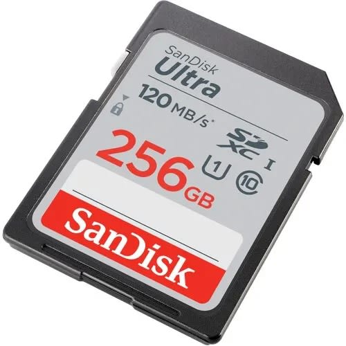 Ultra 256GB Sdxc Memory Card C10 120mb/s