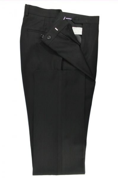 Italian 2 Button Slim-Fit Suit - Black
