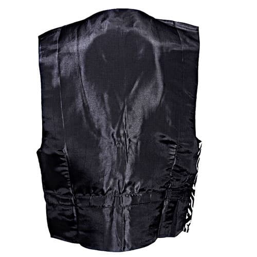 Patterned Single Breasted Men's Waistcoat - Silver & Black - MWC-1329