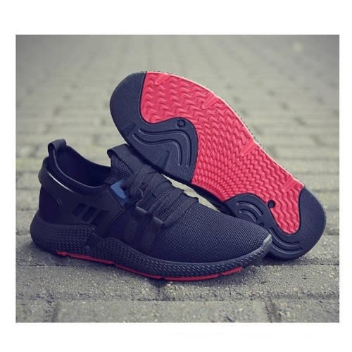 Men's Mesh Breathable Sneakers/ Running Shoes - Black