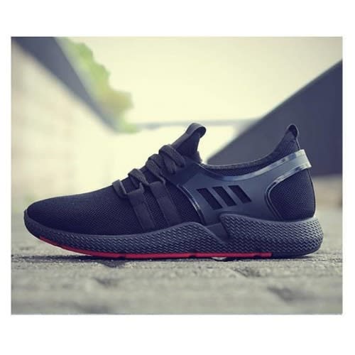 Men's Mesh Breathable Sneakers/ Running Shoes - Black