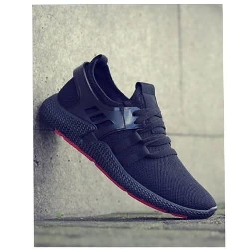 Men's Mesh Breathable Sneakers/ Running Shoes - Black
