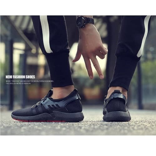 Men's Mesh Breathable Sneakers/ Running Shoes - Black