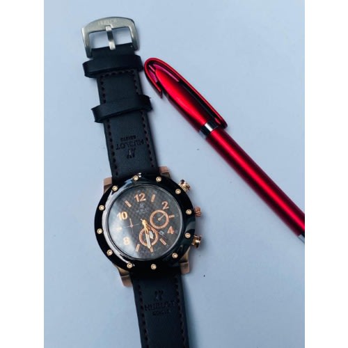 Leather Wristwatch + Free Pen
