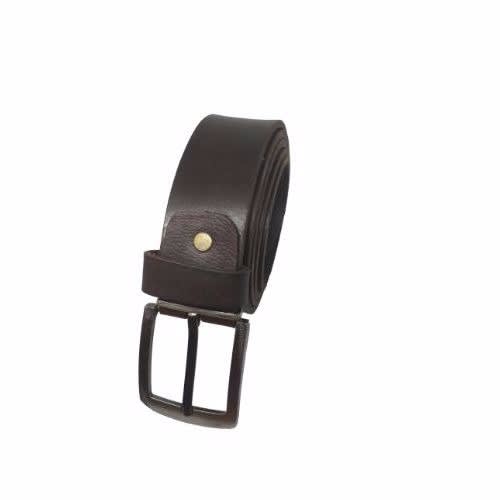 Leather Belt - Coffee Brown, 100% Pure Leather