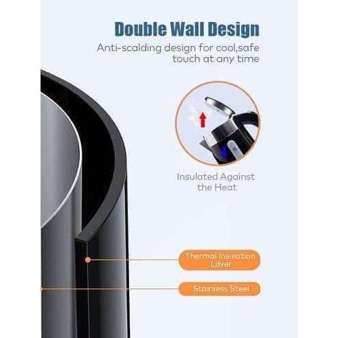 Dunhood Stainless Steel Kettle - 1l - 2200W