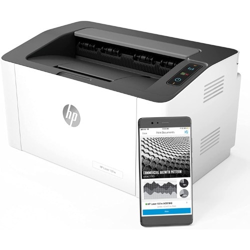 Laserjet 107w Mono Wireless Printer - White