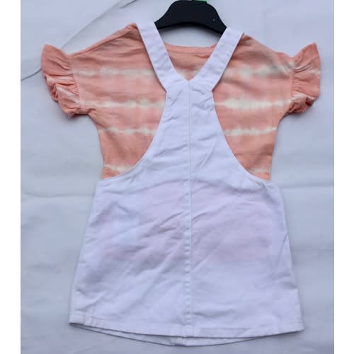 Denim Girls Pinafore Set -2 Piece