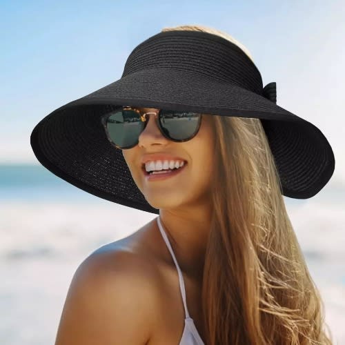 Visor Sun Hat - Black