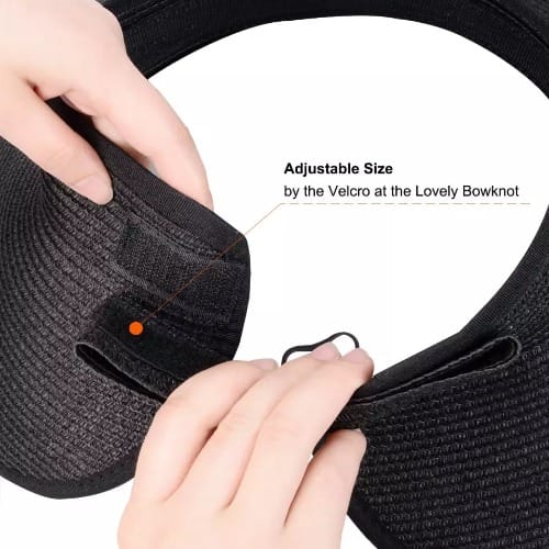 Visor Sun Hat - Black