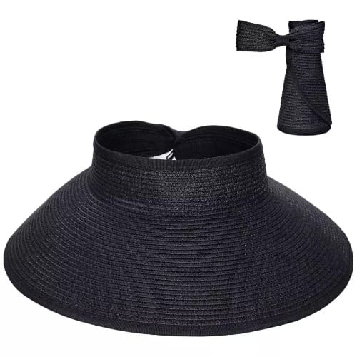 Visor Sun Hat - Black