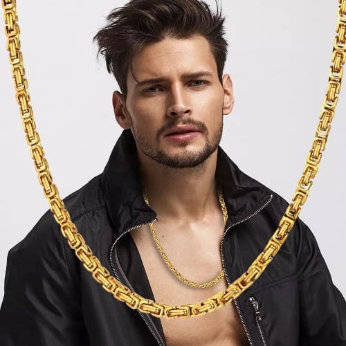 BRK  Chain Necklace - Gold