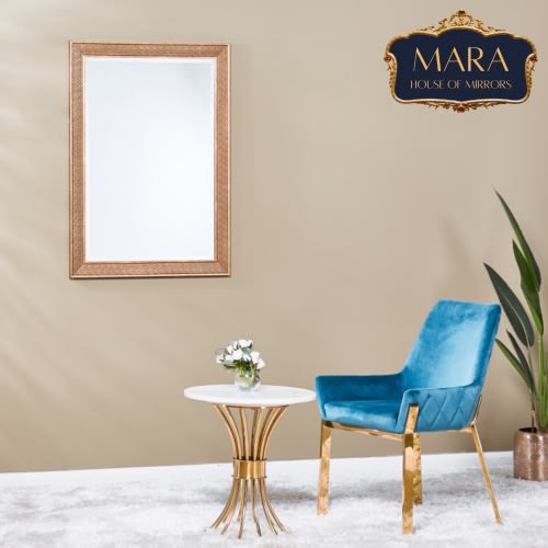 Mirror - Bronze Frame With Antique Floral Design