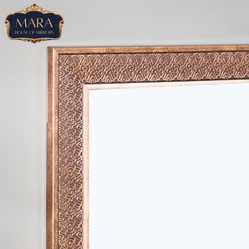 Mirror - Bronze Frame With Antique Floral Design